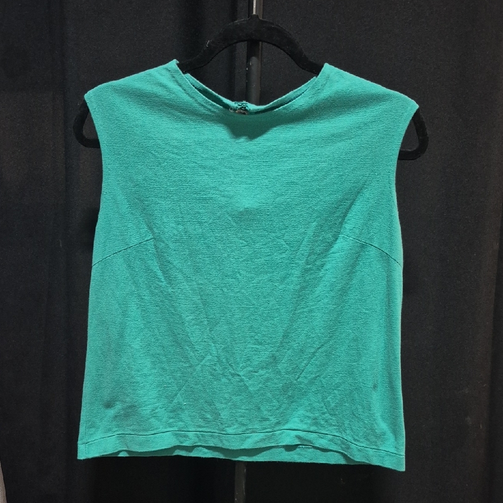 Women's Sleeveless Teal Top